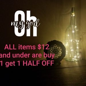 $12 & Under B1G1 HALF OFF